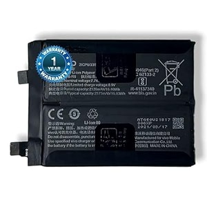 original b-r8 battery for vivo iqoo 8 2175mah battery with 1 year warranty afg107