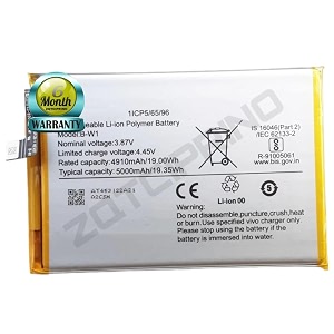 original b-w1 battery for vivo y02s y02 v2203 battery with 6 month warranty rr73