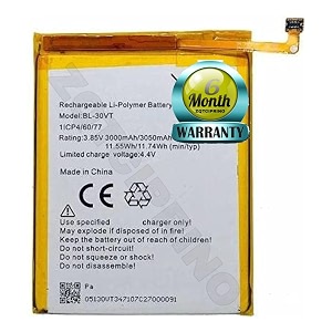 original bl-30vt battery for tecno i5 30vt 3000mah1155wh 385 battery with 6 month warranty  nn100