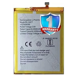 Original BL-34CT Battery for Tecno Camon i4