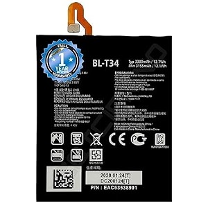 original bl-t34 battery for lg v30 v30a h930 h932 ls998 battery with 1 year warranty  aa271