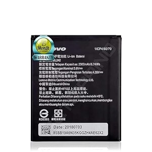 original bl242 battery for lenovo a6000  k3  k30-w  a3860  a3580  a3900  a6010 2300mah battrey with 6 month warranty nn132