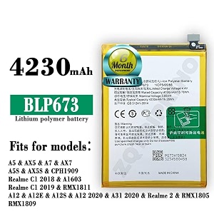 original blp673 battery for realme 2c1 oppo a11k rmx1805 rmx1809 battery with 6 months warranty dig63