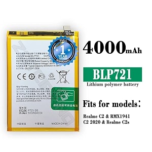 original blp721 battery for realme c2  rmx1941 c2 2020  c2s battery with 1 year warranty a11