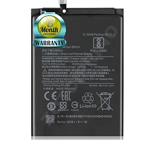 original bn54 battery for redmi note 9 note 10x 4g  10x 5g  10x pro 5g  battery with 6 month warrantyi284