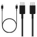 Original C to C Super Fast Charging Cable Compatible With Samsung M51, M42, F23 5G, M53 5G, M52 5G, M33, M33, S20 Ultra, S22, S23, Note 10 Plus, Note 20 Plus, Type C to C Cable - 3.28 Feet,Black
