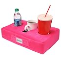 The Original Cup Cozy Pillow Gray-As Seen on TV-The World's Best Couch/Bed/Car Cup Holder for Drinks/Snacks/Remotes! (Pink)
