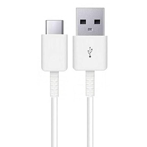 original fast quick 18w cable compatible with samsung galaxy a30 samsung galaxy a30s cellular phones tablets 1 meter type c usb data cable - white