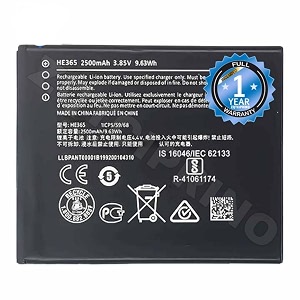 original he365 battery for nokia 1 plus  11 plus 2500mah battery with 1 year warrantyd291