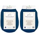 Original Kessa Exfoliating Glove - Rough Blue - Microdermabrasion exfoliating mitts, Removes unwanted dead skin, dirt and grime and Keratosis Pilaris. Great for spray tan removal. (Pack of 2)