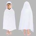 ORIGINAL KIDS Hooded Bath Towel - 100% Cotton Popcorn White Soft Kids Towel