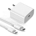 20W Fast Charger with Lightning Cable | Compatible with iPhone 17, 17 Pro, 17 Pro Max, 16, 16 Plus, 15, 15 Pro, 15 Pro Max, 14, 14 Plus, 13, 12, 11, X, XS | 20W PD Adapter + Lightning Cable (White)