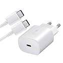 Etguuds Charger Compatible with Samsung M35 5G /A55 5G Charger 25W Power Adapter with C to C Cable for Super Fast Charging Compatible with A55 5G/A35 5G / M15 5G / M55 5G /