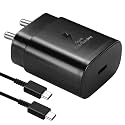 Original Samsung A35 5G / M55 5G / M15 5G/ M34 5G / M14 5G / A55 5G / F14 5G Charger Power Adapter for Fast Charging with Type C Port Compatible with M35 5G/ M34 / M14 White.