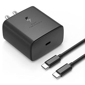 samsung original charger adapter with 45w ac with 1m wire for s23fe 5g  s23 plus s23 ultra s23 s24s24 ultra s24 plus m14 5g m34 5gm35 5g m55s s25 s25 ultra s24 fe