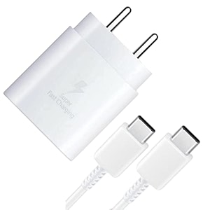 original samsung s24 charger 25w power adapter with c to c cable for super fast charging compatible with samsung s24 s24 plus s24 ultra 5g s23s23 plus s23 ultras23s21 fe white