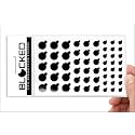 The Original Vinyl Webcam Cover Stickers | Restickable & Stackable Privacy Covers | for All Camera-endable Devices | 3-Sizes | 57 Black Tabbed (Ultra Glossy)