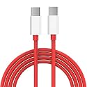 Original Type C to C Charging Cable 65watt Fast Charger Compatible With Oneplus Nord 2|Onpelus 9 Pro|Oneplus 9RT|Oneplus 9 Pro|(only Cable) Compatible With Super Fast Charging Technology