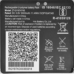 Original ZT-GY974745 Battery for LYF Jio WiFi