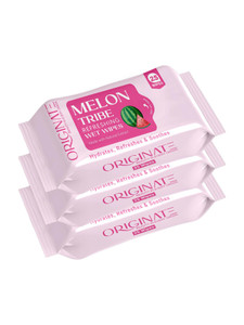 ORIGINATE Melon Tribe Refreshing Wet Wipes for