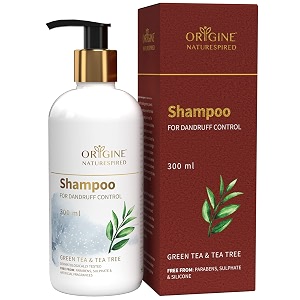 neem anti dandruff shampoo for dry scalp  reduces dandruff itching amp flaking with green tea amp tea tree oil  men amp women  suitable for all skin types  no sls amp paraben 300ml