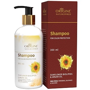 shampoo for color protection  natural shampoo for hair color protection  purely blended with sunflower bio lipids argan oil and almond  shampoo for men amp women 300ml