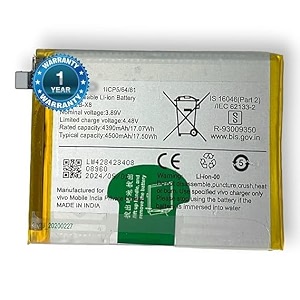 orignal b-x8 bettary for vivo t2 5g 5000mah battery with 1 year warrantyxyz1055