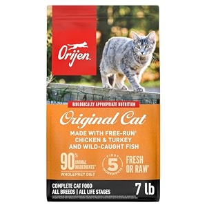 orijen high protein premium grain free dry cat food original recipe 32kg bag
