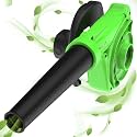 ORILEY 700W Electric Air Blower With Variable Speed Regulator Heavy Duty 16000 RPM Suction 510 GMS Airfoil Dirt Extraction 210Km/H Airflow Unbreakable Body For Garden Leaf Dust AC Home Computer, Green