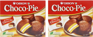 ORION Choco Pie Chocolate Coated Soft Biscuit