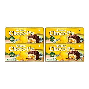 orion choco pie combo - mango choco pie 6pcs x 4 24 pieskorean snackchocolate