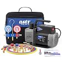 OMT 3.5 CFM A2L AC Vacuum Pump and Gauge Set for R1234yf R32 R134a R410A