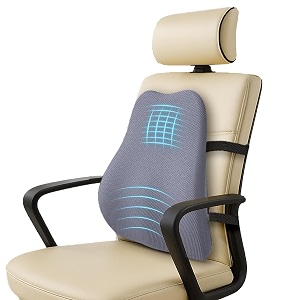 orista advance gel blended memory foam posture corrector full length back support orthopedic lumbar support back pain relief durable back pillow for office chair amp home use  breathable mesh cover