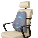 Orista™ Advance Gel Blended Memory Foam Posture Corrector Full Length Back Support, Orthopedic Lumbar Support Back Pain Relief Durable Back Pillow for Office Chair &amp; Home Use | Breathable Mesh Cover