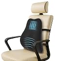 Orista™ Advance Gel Blended Memory Foam Posture Corrector Full Length Back Support, Orthopedic Lumbar Support Back Pain Relief Durable Back Pillow for Office Chair & Home Use | Breathable Mesh Cover