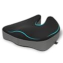 Orista Orthopedic Coccyx Seat Cushion with Cooling Gel Memory Foam | Tailbone, Sciatica &amp; Lower Back Pain Relief | Office Chair, Car Seat, Wheelchair &amp; Home Sitting Cushion | Washable Cover