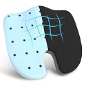 Orista Orthopedic Coccyx Seat Cushion with Cooling Gel Memory Foam | Tailbone, Sciatica & Lower Back Pain Relief | Office Chair, Car Seat, Wheelchair & Home Sitting Cushion | Washable Cover