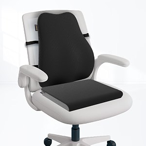 orista comfortcloud seat cushion amp full length back support combo  high-density memory foam ergonomic tailbone amp thigh support pillow relieves back  coccyx pain  long sitting on officehome chair