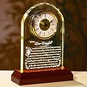 Ornalrist Daughter Gifts from Mom, to My Daughter Christmas Birthday Clock