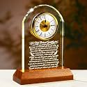 Ornalrist Goddaughter Gifts from Godmother Crystal Clock Birthday Decor