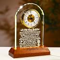 Ornalrist Godmother Gifts from Godchild Goddaughter Crystal Clock Present