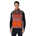ORORO Men39s Heated Vest Lightweight 4-Zone USB-C