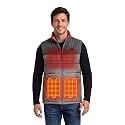 ororo Men39s Heated Vest Lightweight 4-Zone Battery