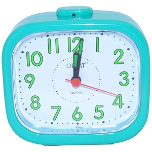 orpat plastic beep alarm clock green