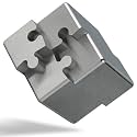 ORRYX 1.5" Precision Metal Fidget Cube for Adults – Zero Tolerance Wire EDM Machined 303 Stainless Steel Puzzle, CNC, Smooth Edges, Includes Microfiber Cloth, Desk Accessory& Engineering Gift