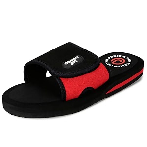 ortho joy mens orthopedic slippers  adjustable velcro strap soft cushioned footbed amp anti-skid comfort sandals