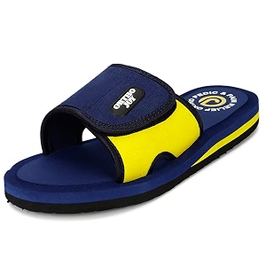 ortho joy mens orthopedic slippers  adjustable velcro strap soft cushioned footbed amp anti-skid comfort sandals