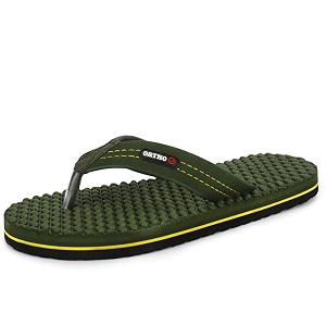 ortho joy mens comfortable orthopedic slippers  soft cushioned sole lightweight anti-skid grip