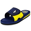 ORTHO JOY Men’s Orthopedic Slippers – Adjustable Velcro Strap, Soft Cushioned Footbed &amp; Anti-Skid Comfort Sandals