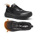 OrthoComfoot Orthopedic Diabetic Men's Wide Shoes: Comfortable Arch Support Running Sneakers, Plantar Fasciitis Wide Toe Box Work Tennis Outdoor Walking Shoes for Swollen Feet, Heel Pain